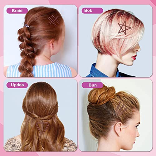 MORGLES 2 Inches Brown Bobby Pins Bulk, 120PCS Brown Hair Pins with Box for Women Girls - color: Brown（2inch)