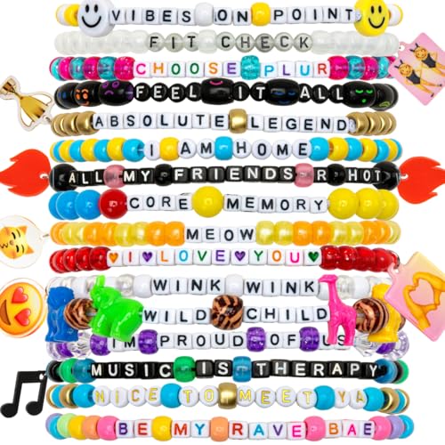 KANDI BAR 'Good Vibes' Collection (37 Rave Bracelets)