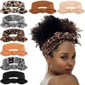 DRESHOW 8 Pack Headbands for Women Yoga Knotted Headbands Elastic Criss Cross Hair Accessories Sports Head Wrap Non Slip - color: 8 Pack: Rabbit Ears Bow A