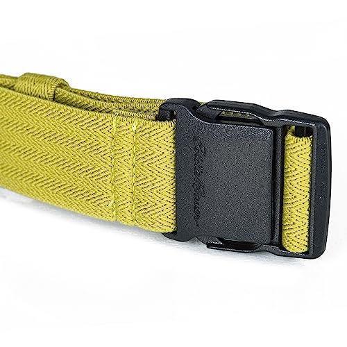 Eddie Bauer Women's Active Stretch Webbing Trail Belt With Quick Release Buckle, One Size Fits Most - color: Chartreuse