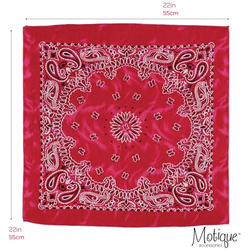 Motique Accessories Modern Tie Dye Bandana - color: Dark Pink