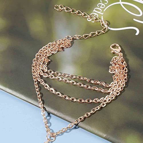 Boho Layered Finger Bracelet Gold Ring Wrist Bracelet Vintage Slave Bracelet Personlized Ring Chain Bracelet Hand Chain Jewelry for Women