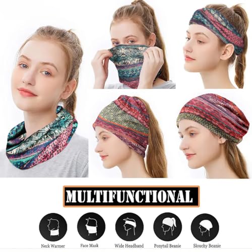 Women's Slouchy Beanie Cap Chemo Headwear Hats Scarf - color: D - Blue Orange