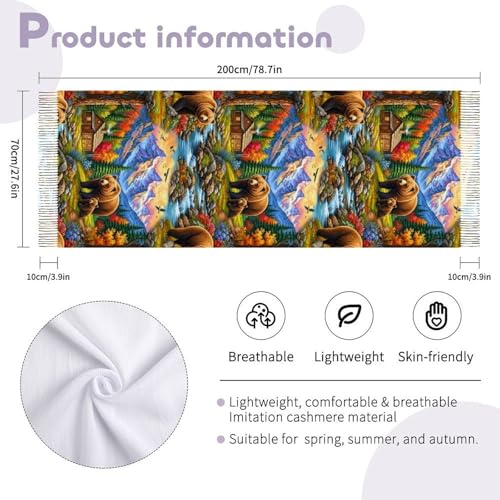 Scarfs for Women Fall Winter Scarves Shawls and Wraps for Evening Dresses - color: Design1