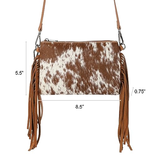 Montana West Western Purse for Women Crossbody Bag Wristlet Clutch Purse - color: A4 Brown