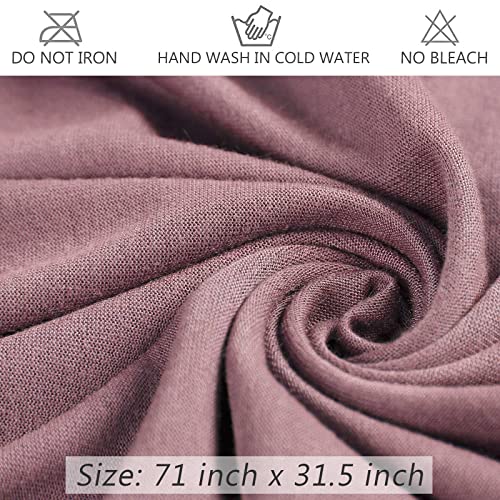Head Wraps for Black Women African Head Wrap Lightweight for Women Long Plain Turban Hair Scarf Scarves - color: 4 Pcs-black,camel,pink,orange