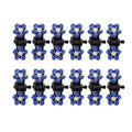 VOCOSTE 12 Pcs Mini Hair Claw Clip, Small Rhinestone Hair Clips, Metal Little Hair Clips for Women and Girl Flower Hair Accessories, Dark Blue - color: Dark Blue