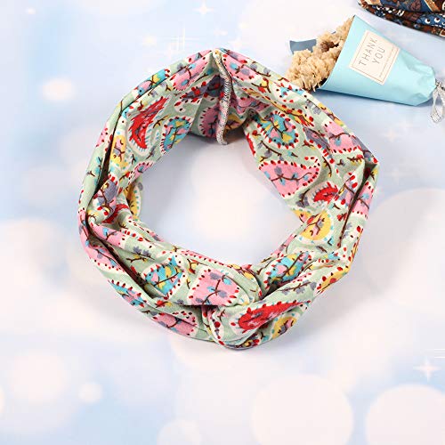 Women's Wide Bandana Headwrap Stretch Yoga Sweatband Turban Criss Cross Head Wrap Twist Head Bands for Women (4 Pack Paisley Printed Style D) - color: 4 Pack Paisley Printed Style D