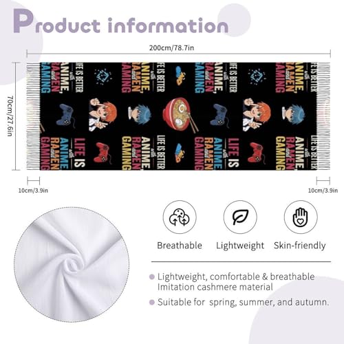 Scarfs for Women Fall Winter Scarves Shawls and Wraps for Evening Dresses - color: Design11