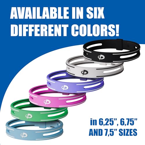 Phiten S-PRO Titanium Bracelet - Waterproof Sport Silicone Bracelet - color: Pink, size: 6.25 Inch
