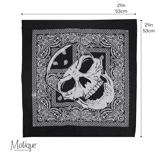 Motique Accessories Skull Bandana - color: Skull