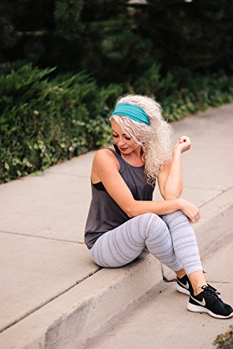 Maven Thread Wide Workout Headbands for Women – Non-Slip Sweatbands for Gym, Running & Yoga - color: Bayside