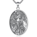 INFUSEU Mystical Hecate Triple Moon Goddess Necklaces, Divine Feminine Protection Gifts - style: Mermaid