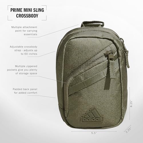 Prime Mini Sling Crossbody Bag, small size for festivals and travel - color: Olive Strata Green