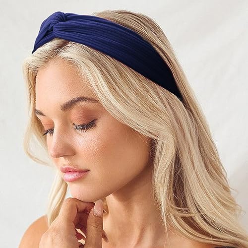 DRESHOW 10 Pack Headbands for Women Criss Cross Vintage Head Wrap Boho Headband Twisted Elastic Hair Accessories - color: 0-10 Pack: Cross Style B