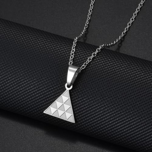Pintadera Canaria Spain Traditional Ethnic Symbols Pendant Necklaces For Woman Jewelry - color: Silver Color 5