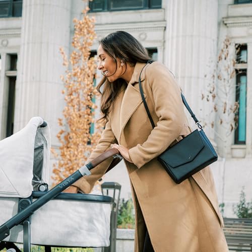 Freshly Picked Classic Crossbody Bag for Women - Stylish Handbag and Crossbody Purse Made with Premium Vegan Leather - color: Ebony