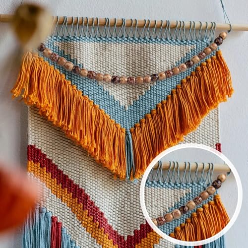 Pndeyo 50pcs Wooden Beads for Crafts, Round Large Hole Natural Wood Hair Bead, Vintage Wooden Spacer Beads for Macrame Necklace Bracelet DIY Craft Handmade Decor - color: Brown,50pcs,C Style