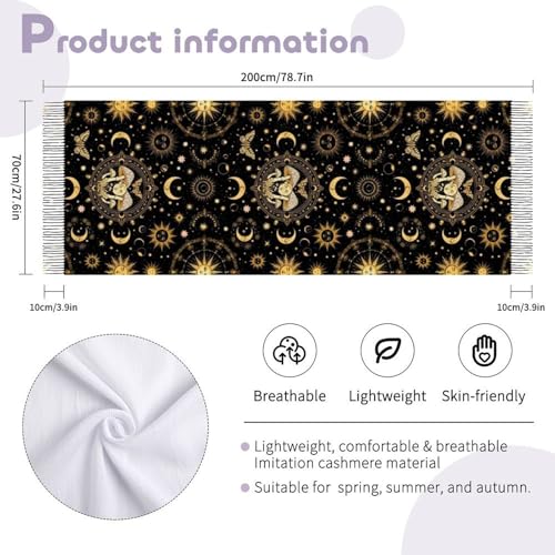 Scarfs for Women Fall Winter Scarves Shawls and Wraps for Evening Dresses - color: Design8