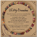 Inspirational Gifts Bracelets for Women: Mothers Day Birthday Gifts for Mom Women Friends Sister - Healing Natural Stone Beads Bracelets Thinking of you Get Well Soon Gift for Women - color: A-T JASPER STONE-GRANDMA