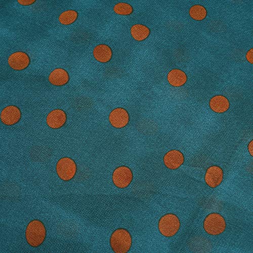 YOUR SMILE Ladies/Women's Lightweight Floral Print/Solid Color mixture Shawl Scarf For Spring Summer season - color: Polka Dots/Blackish Green