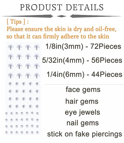 MODRSA Fake Nose Stud Fake Nose Ring Stud Fake Nose Piercing Fake Lip Ring Fake Earrings Stud Silver Gold Fake Cartilage Helix Earring Clip on Earring Hoop Fake Eyebrow Ring Fake Bridge Piercing - color: F2-Stick on jewelry + hoops -silver