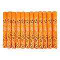 Bandanas Gift Set 12 Pack Soft Thin Handfeel Cotton Bandanna Scarf for men - color: Orange