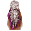 Headscarf Large Square Women Scarf 35" Fashion Scarves Silk Feeling Hairscarf - color: A115