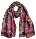 Acotavie Scarfs for Women Dressy Fashion Scarves Long Floral Pattern Scarf Lightweight Sunscreen Shawls - color: C020