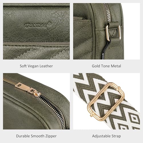 TANTOMI Small Crossbody Bags for Women Trendy, Cell Phone Purses Wallet with 4 Card Slots, Small Purses with Adjustable Strap - color: Dark Green