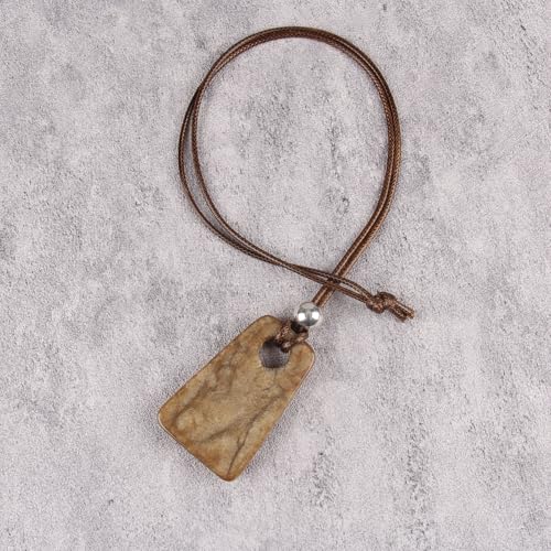 Bohemian Necklaces for Women Long Leather Necklace with Large Pendant Chunky Boho Hippie Jewelry Pendant Chocker Necklace - style: Boho Chunky Necklace