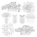 Maitys 44 Pieces Wedding Hair Accessories Faux Pearl Crystal Comb Clips U-shaped Flower Rhinestone Silver Pearl Hair Pieces for Prom Bride Bridesmaid (Classic Style) - style: Classic Style