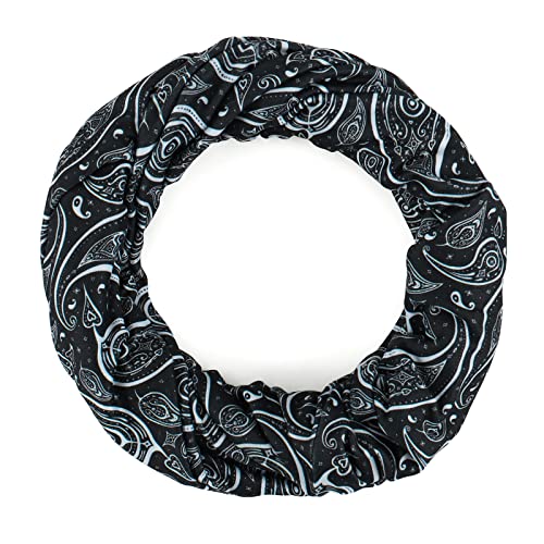 KAKU NANU Women Turban Chemo Beanies Pre Tied Caps Baggy Slouchy Headwear Sleep Scarf - color: Black