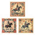 22"x22" Multi-Purpose 100% Cotton Bandana Face Mask(3-Pack) - color: Cowgirl Assorted