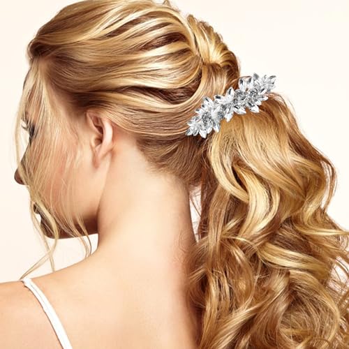 REDANHA 4 Count Rhinestone Bridal Hair Clip, Hair Clips, Rhinestone Jewelry Barrette Vintage Hair Accessories Pearl Hair Clips for Women Wedding