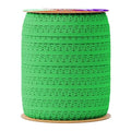 Mandala Crafts Green Stretch Lace Soft Elastic Trim Roll - 55 Yards 1 Inch Wide Stretchy Frilly Picot Ribbon for Sewing Lingerie, Headbands, Underwear, and Crafts - color: Green