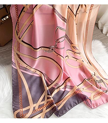 Silk Scarf Mulberry Silk Fashion Scarves Long Lightweight Shawl Wrap … - color: W05