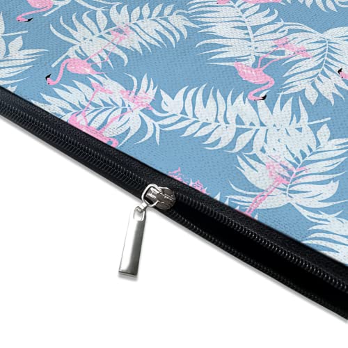 Cute Makeup Bag for Purse Canvas Waterproof Funny Cosmetic Bags for Women Zipper Travel Toiletry Pouch-Flamingo Makeup Bags-Blue - color: Flamingo Makeup Bags-Blue