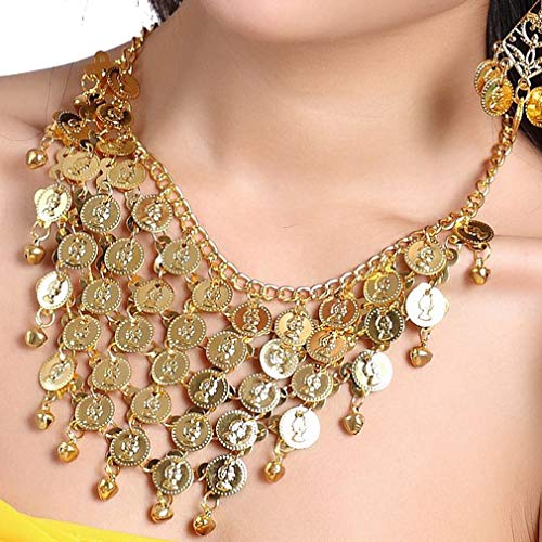 Belly Dance Gypsy Jewelry Accessories Dancing Necklace+Earrings 3pcs/Set