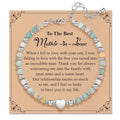 Inspirational Gifts Bracelets for Women: Healing Natural Stone Beaded Bracelets - Mothers Day Birthday Graduation Christmas Gifts for Women Friends Mom Daughter Sister Bestie - color: Amazonite-Mother in Law