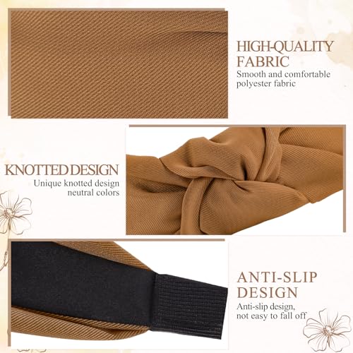 obeoby 8Pcs Fashion Leopard Headbands for Women, Knotted Headbands for Hold Hair Y2k Hair Accessories Set - color: Leopard series