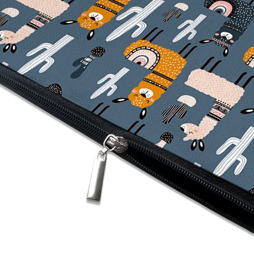 Cute Makeup Bag for Purse Canvas Waterproof Funny Cosmetic Bags for Women Zipper Travel Toiletry Pouch-Alpaca Makeup Bags-Grey - color: Alpaca Makeup Bags-Grey