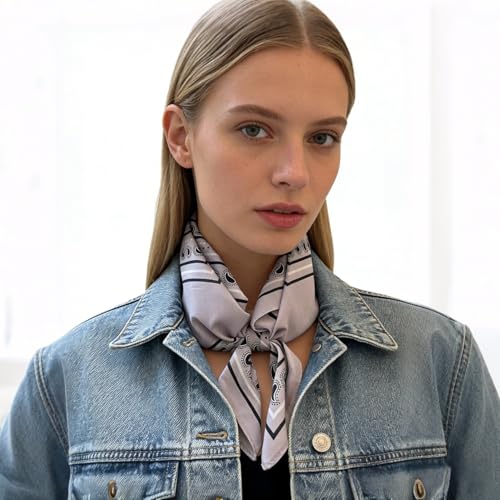 21 x 21 Inch Cotton Bandana for Women and Men,Soft Breathable Head Scarf, Multi-purpose Headband, Hair Scarf - color: Waistband Frame Gray-un20