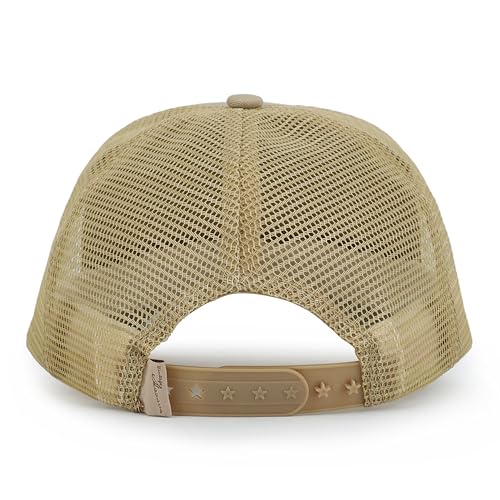 VINTAGE HAVANA Trucker Hats Women | Mesh Adjustable Snapback Hat | Men & Women Cute Trendy Fashion Baseball Cap - color: Khaki/Brown