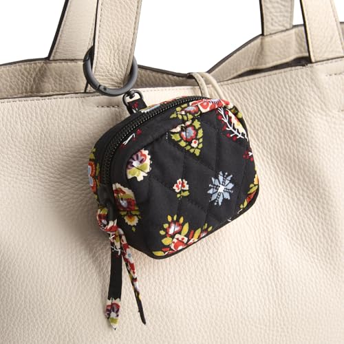 Premium Cotton Zip Earbud Bag Charm - color: North Star Sky