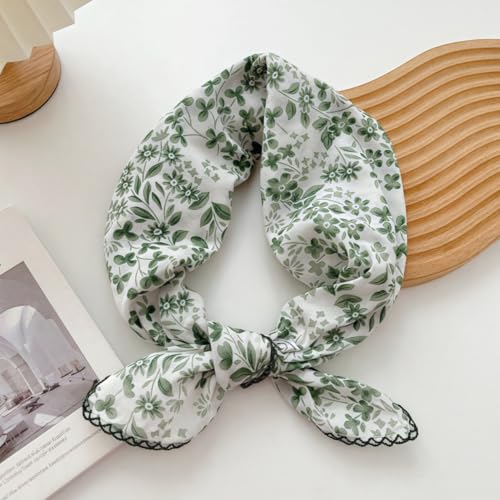 Cotton Bandana,Large Bandanas for Women,Head Coverings for Women,Head Scarf Handkerchief, Square Headband 27" x 27" - color: 27-07-plum-green