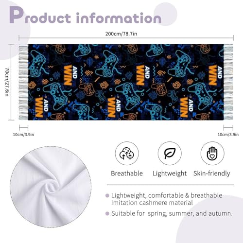 Scarfs for Women Fall Winter Scarves Shawls and Wraps for Evening Dresses - color: Design20