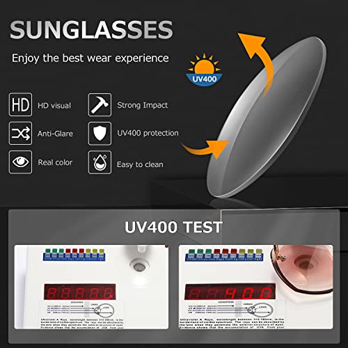 AEVOGUE Sunglasses For Women Oversized Rimless Diamond Cutting Lens Sun Glasses AE0534 - color: Gold&pink