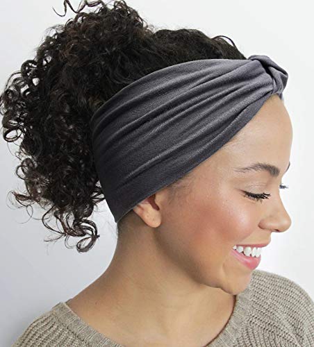 Tobeffect Headbands for Women African Boho Wide Hairband Headband Knotted Head Wraps Turbans Hair Accessories - color: Headbands 1