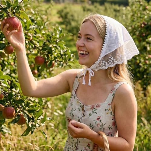Hair Scarf Headband for Women Boho Triangle Bandana Turban Cute Stylish Lace Hair Bandana Non Slip Hairs Soft Head Coverings for Hairs Styling Summer Accessories